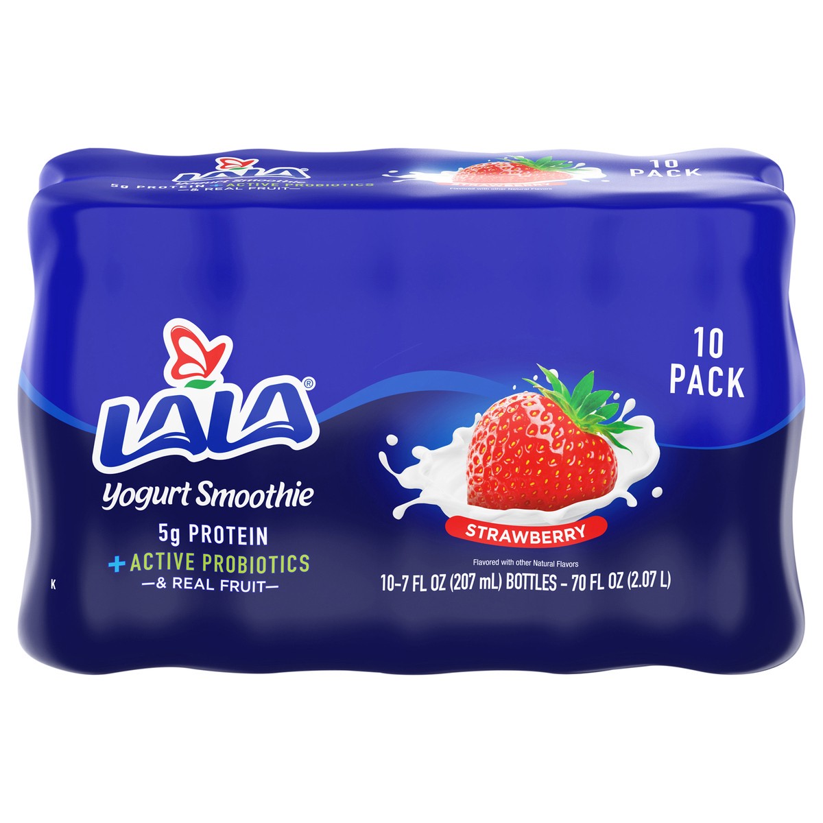 slide 1 of 11, LALA Strawberry Yogurt Smoothie 10 pack, 10 ct