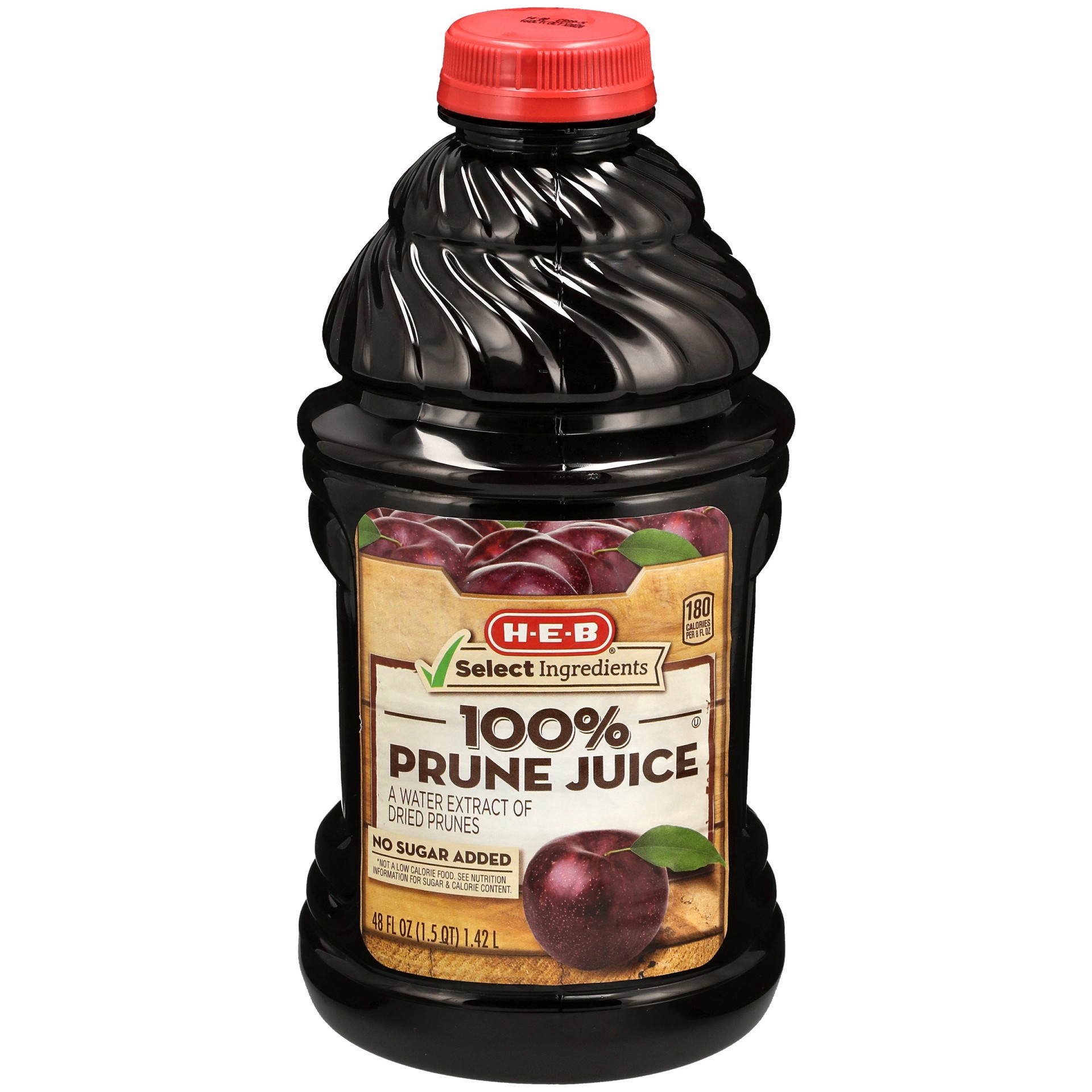 slide 1 of 1, H-E-B Select Ingredients 100% Prune Juice - 48 oz, 48 oz