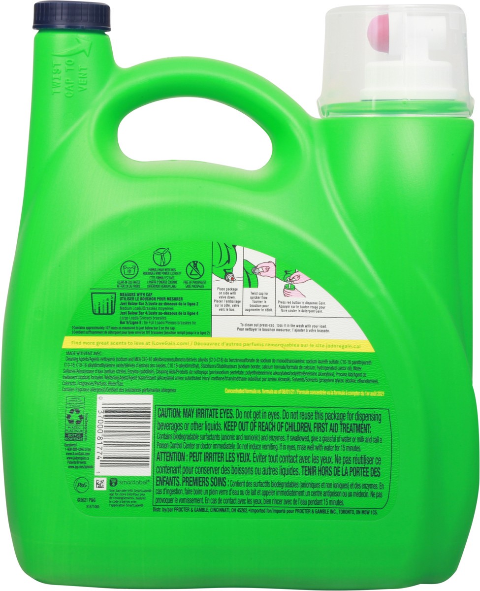 slide 5 of 12, Gain Mega Pack +Aroma Boost Hawaiian Aloha Detergent 154 fl oz, 165 oz