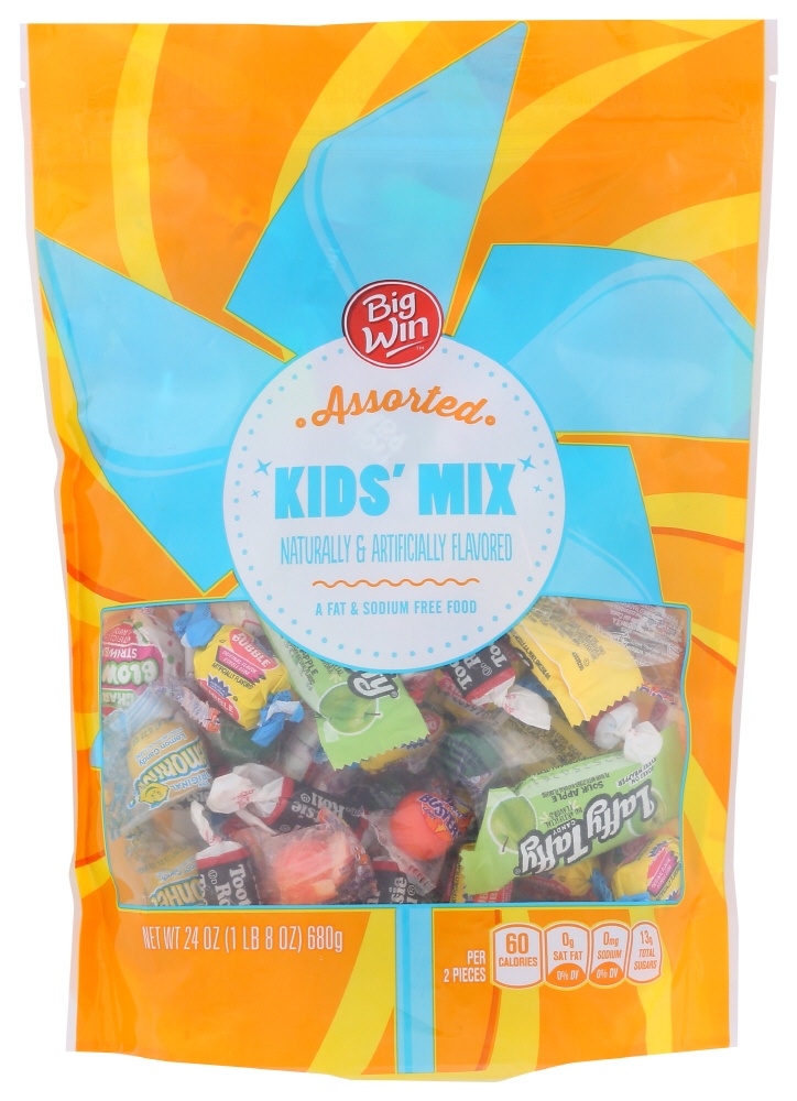 slide 1 of 1, Big Win Assorted Kids Mix, 24 oz