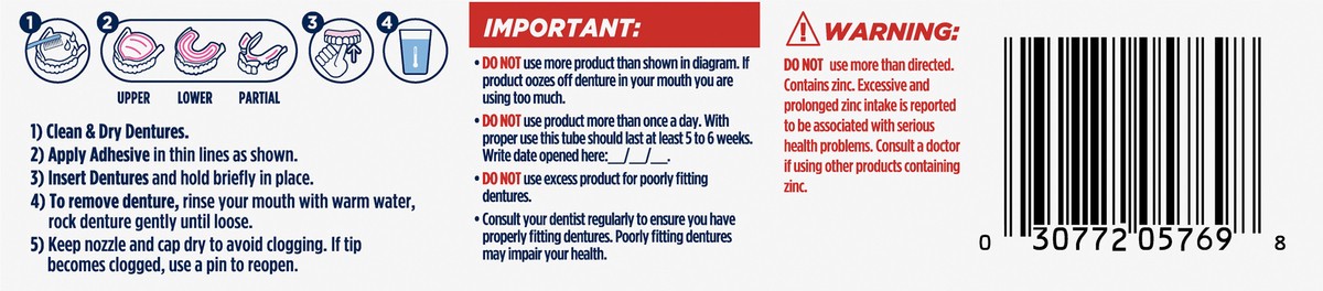 slide 4 of 5, Fixodent Professional Plus Scope Ultimate Denture Adhesive Cream for Full and Partial Dentures, 1.8oz, 1.8 oz