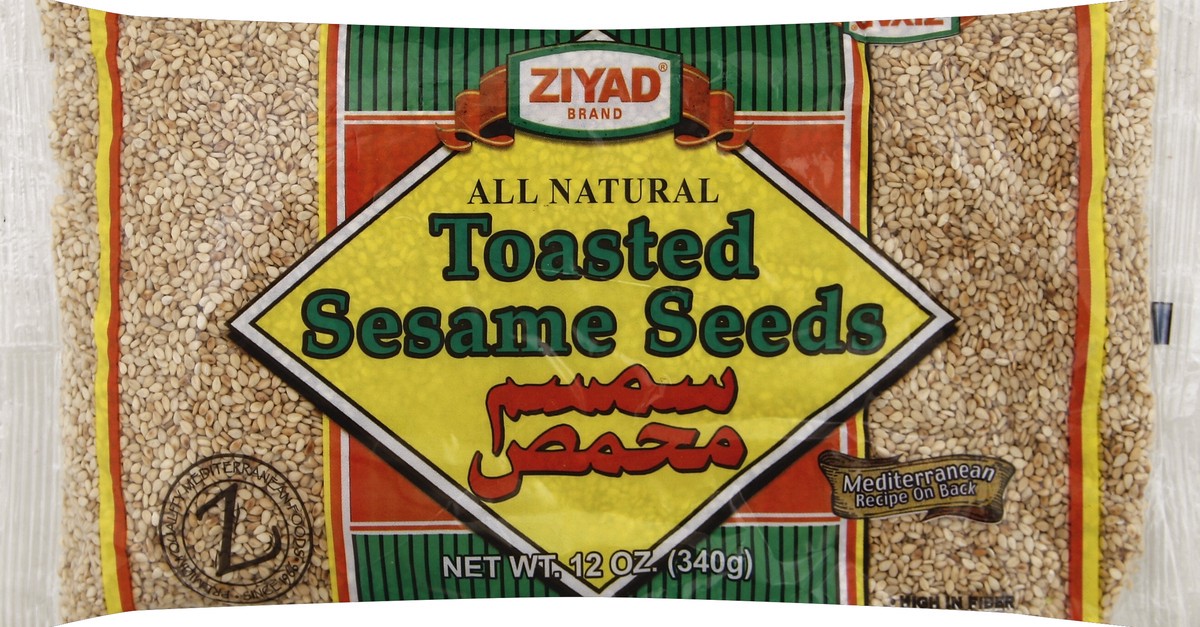 slide 1 of 6, Ziyad Toasted Sesame Seeds, 12 oz