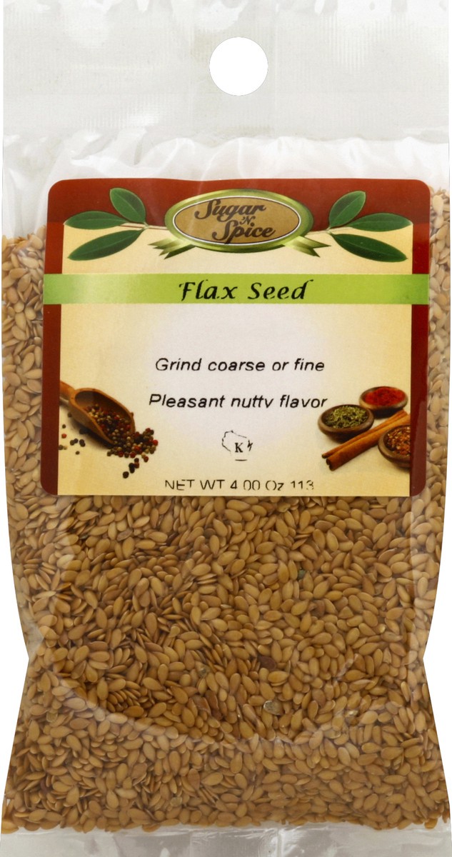 slide 1 of 1, Sugar N Spice Flax Seed 4 oz, 1 ct