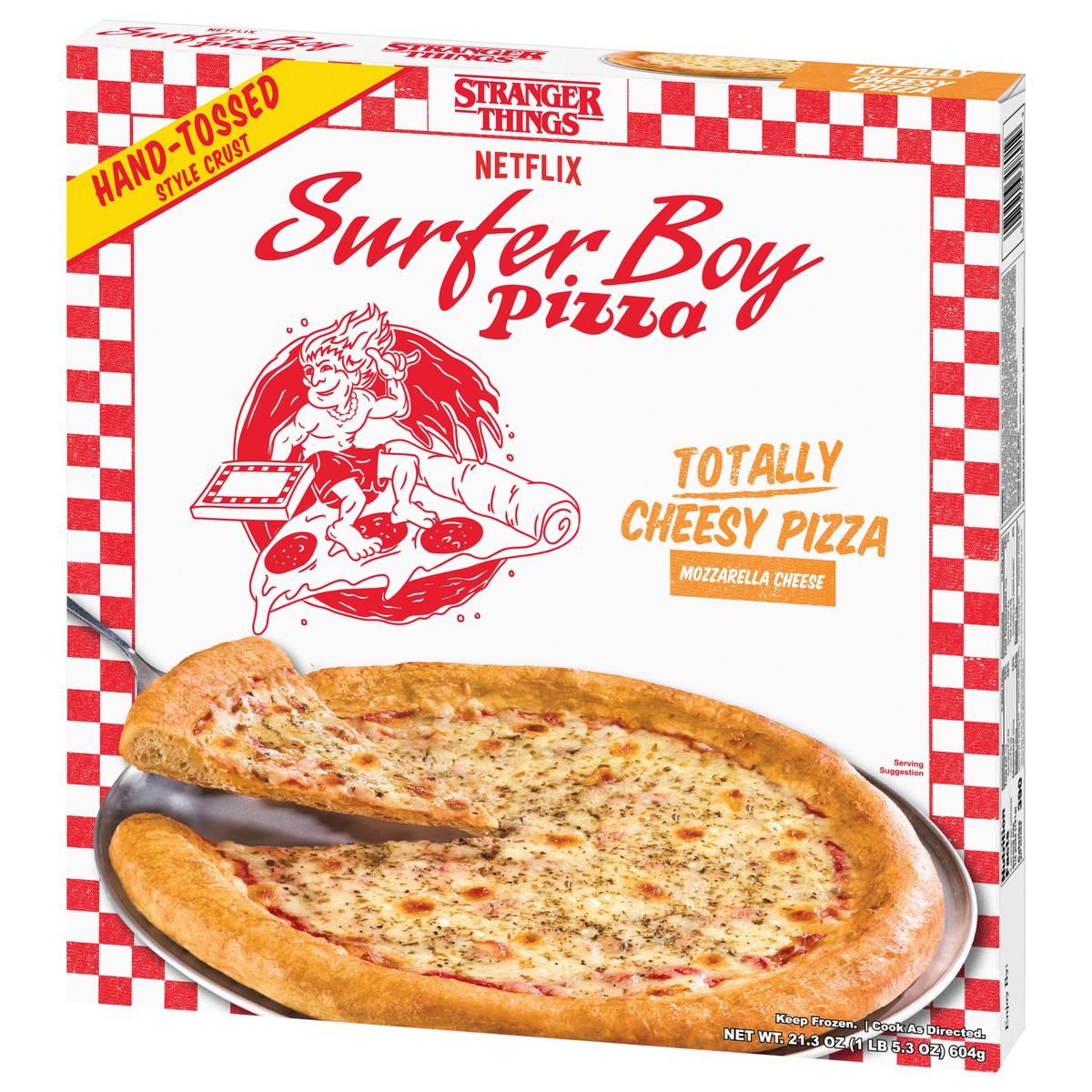 slide 5 of 12, Surfer Boy Pizza Hand-Tossed Style Crust Totally Cheesy Pizza 21.3 oz, 21.3 oz