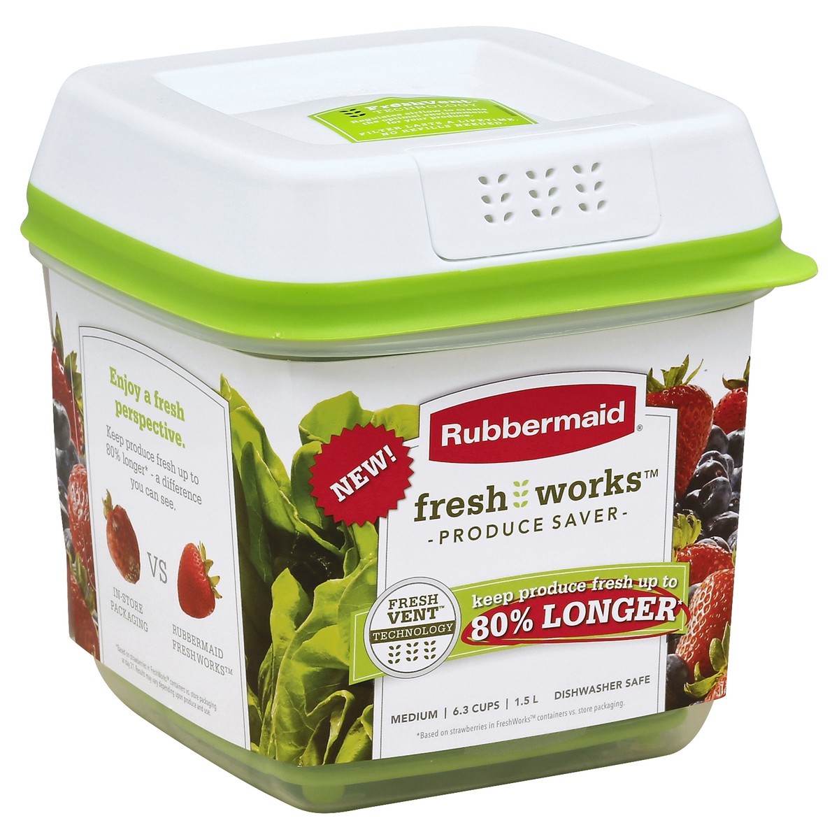 slide 4 of 5, Rubbermaid Produce Saver 1 ea, 1.5 liter