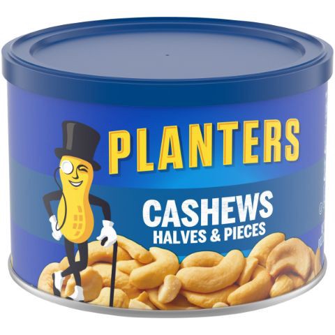 slide 1 of 1, Planters Cashews Halves And Pieces, 8 oz
