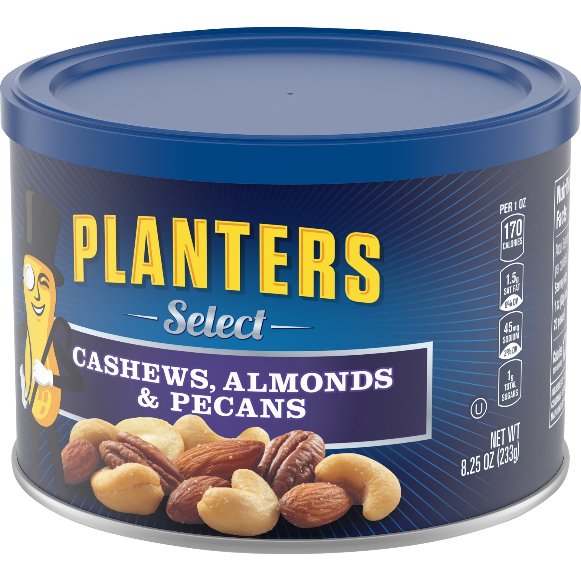 slide 4 of 7, Planters Select Cashews, Almonds & Pecans, 8.25 oz