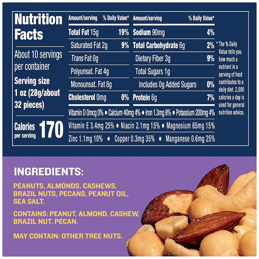 slide 5 of 5, Planters Salted Mixed Nuts 10.3 oz, 10.3 oz