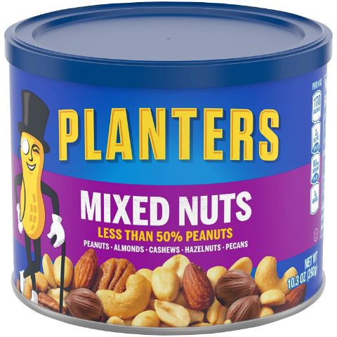 slide 1 of 1, Planters Mixed Nuts Can, 10.3 oz