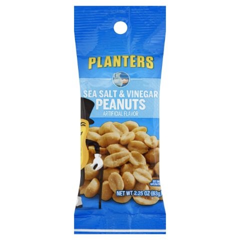 slide 1 of 1, Planters Sea Salt & Vinegar Peanuts, 2.25 oz