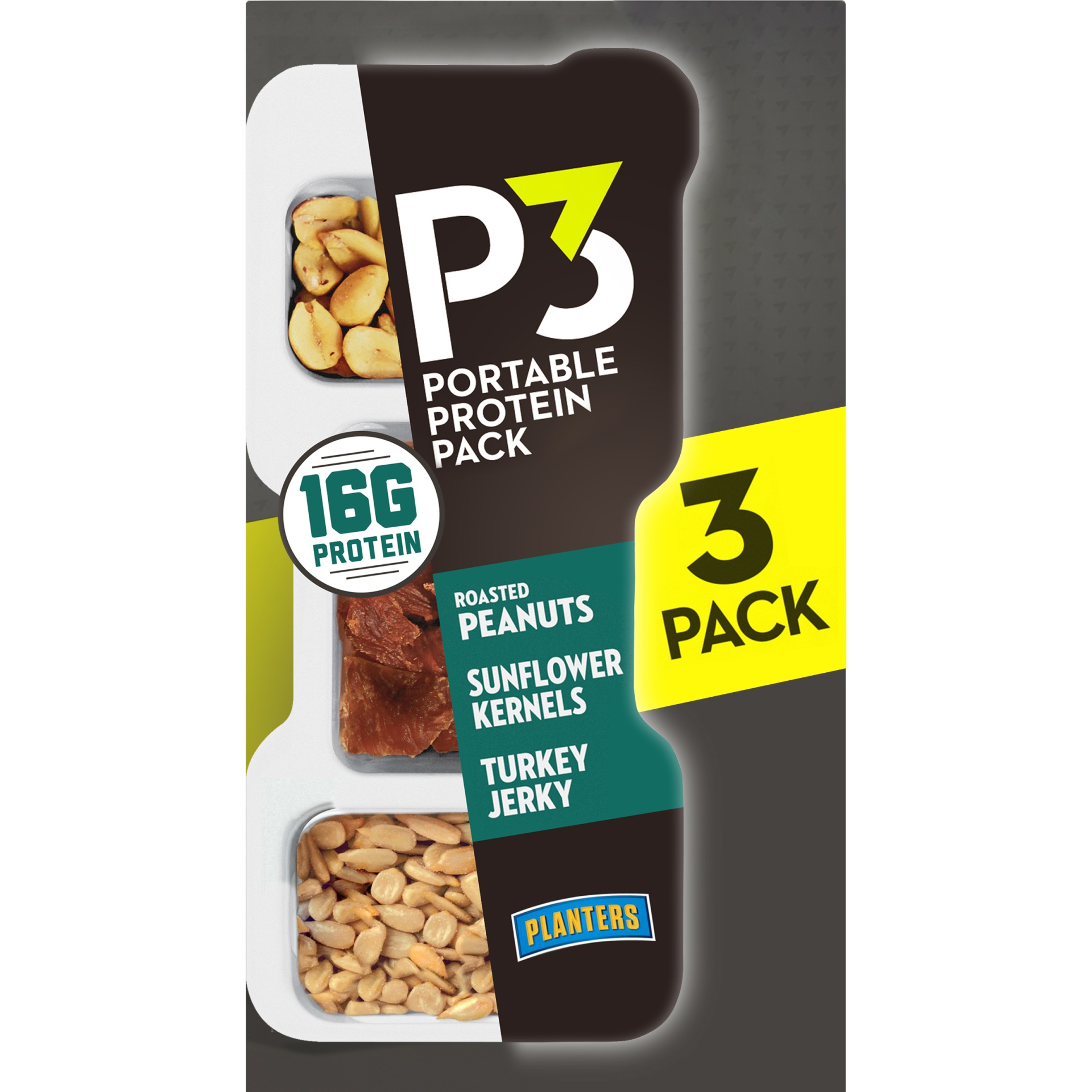 slide 1 of 6, Planters P3 Portable Protein Pack, 3 ct, 5.4 oz
