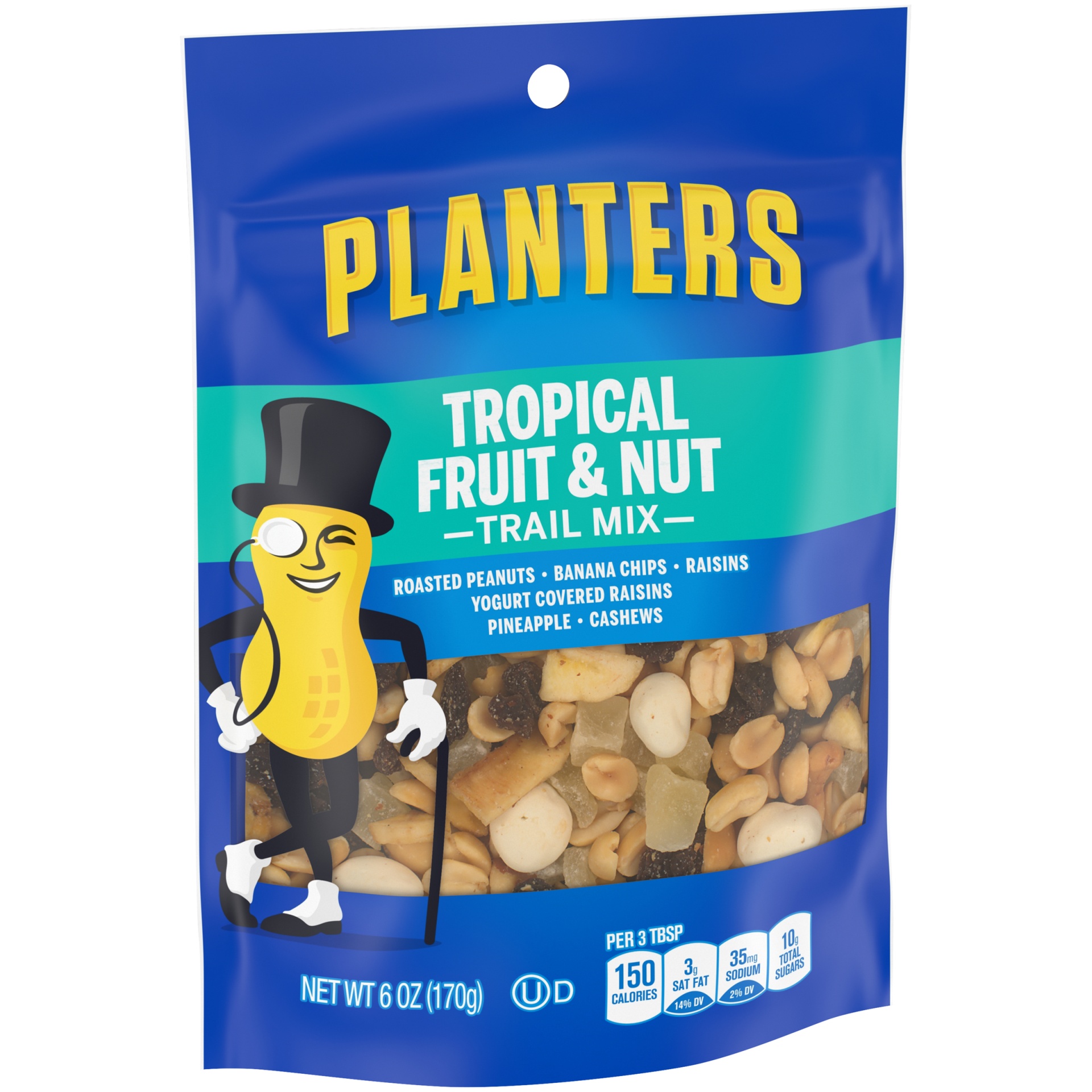 slide 2 of 6, Planters Tropical Fruit & Nut Trail Mix 6 oz, 6 oz