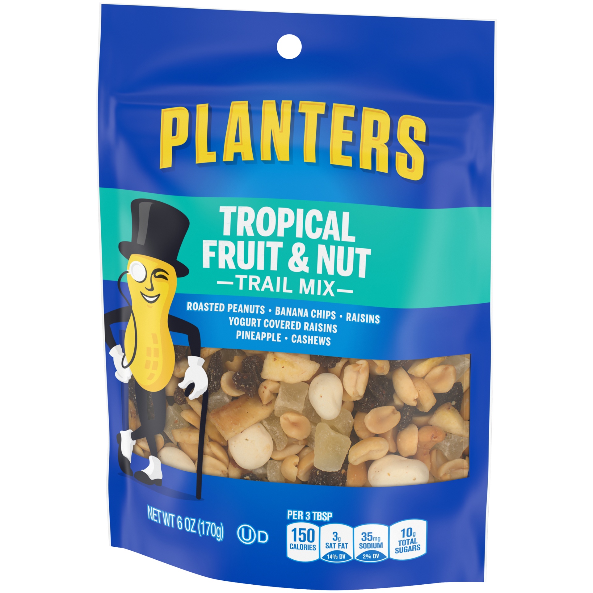 slide 3 of 6, Planters Tropical Fruit & Nut Trail Mix 6 oz, 6 oz