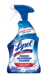 Lysol Power Bathroom Foamer Bathroom Cleaning Spray, Soap Scum and Shine Disinfectant, 32 fl oz