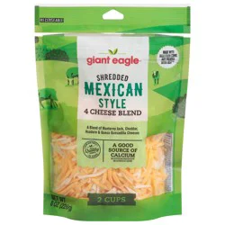 Giant Eagle Shredded Mexican 4 Cheese