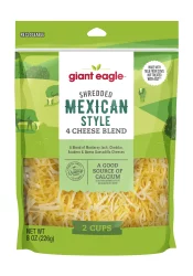 Giant Eagle Shredded Mexican 4 Cheese
