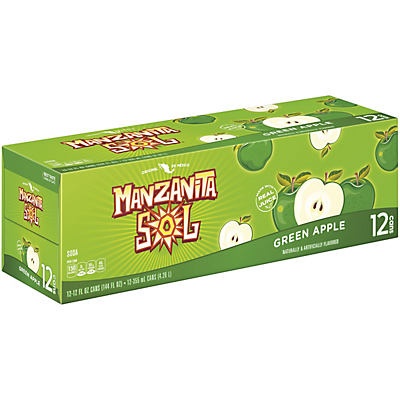 slide 1 of 5, Manzanita Sol Soda, Green Apple - 9 lb, 9 lb