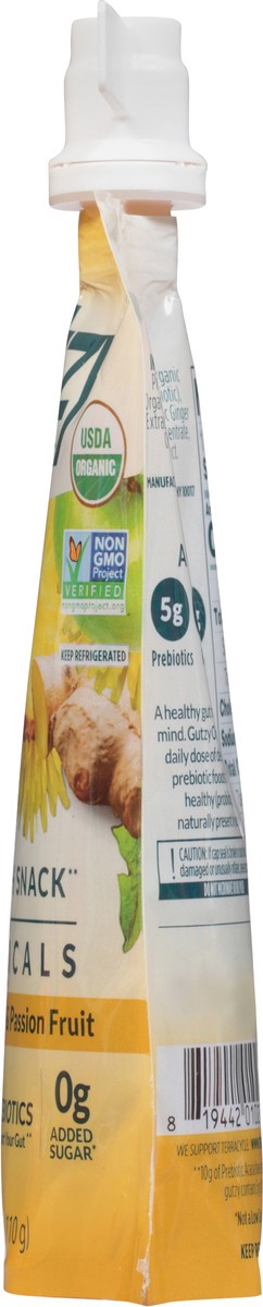 slide 5 of 14, Gutzy Organic Apple Pineapple Passion Fruit + Ginger Dandelion Prebiotic Gut Health Snack 3.9 oz, 3.9 oz