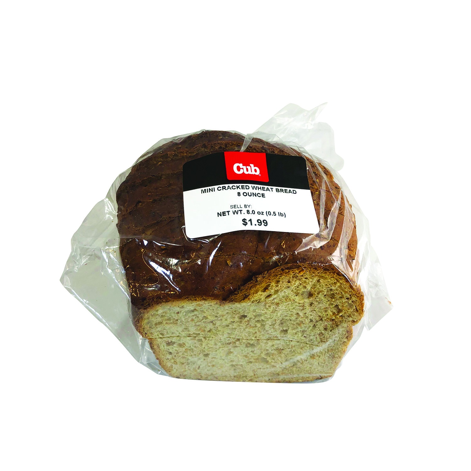 slide 1 of 1, Cub Mini Cracked Wheat Bread, 8 Ounce, 8 oz