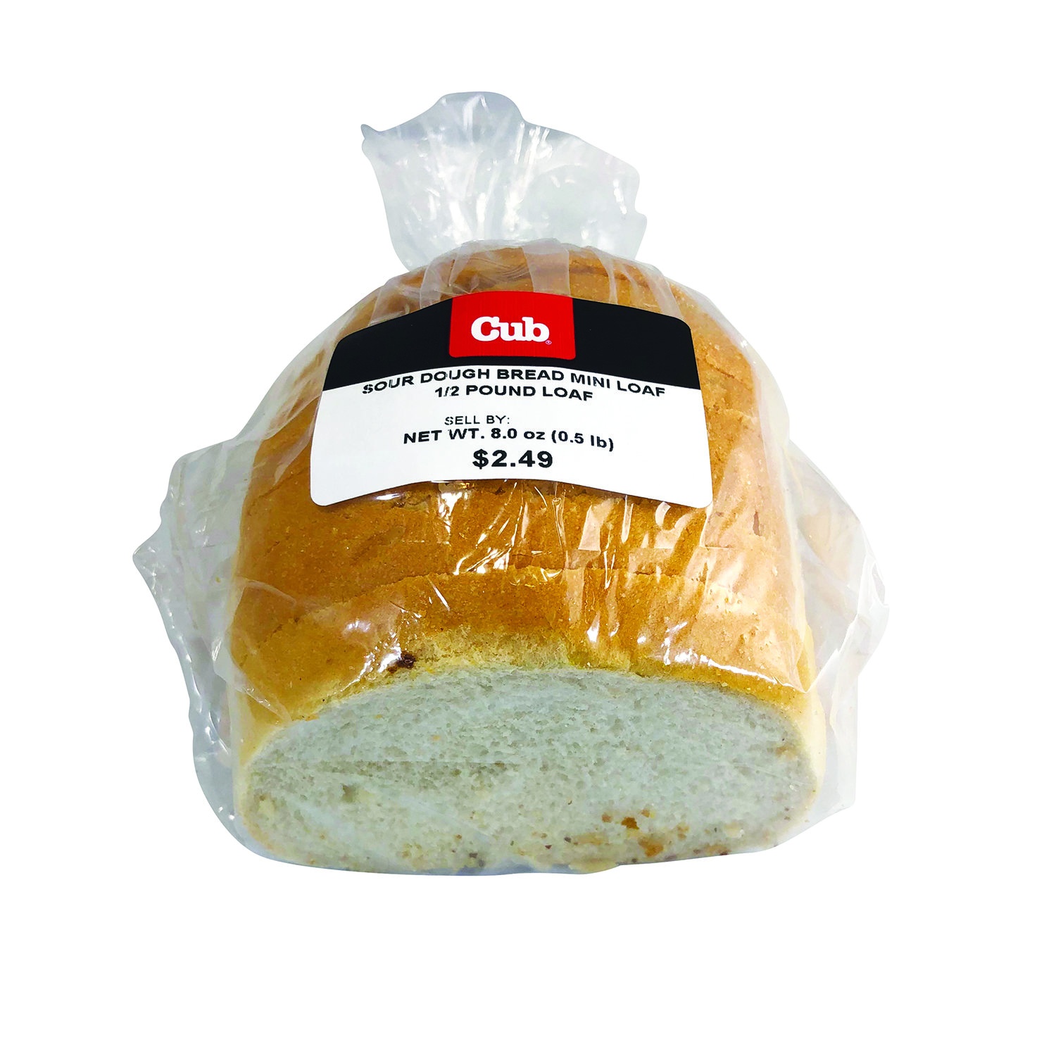 slide 1 of 1, Cub Sour Dough Bread Mini Loaf, 8 Ounce, 8 oz