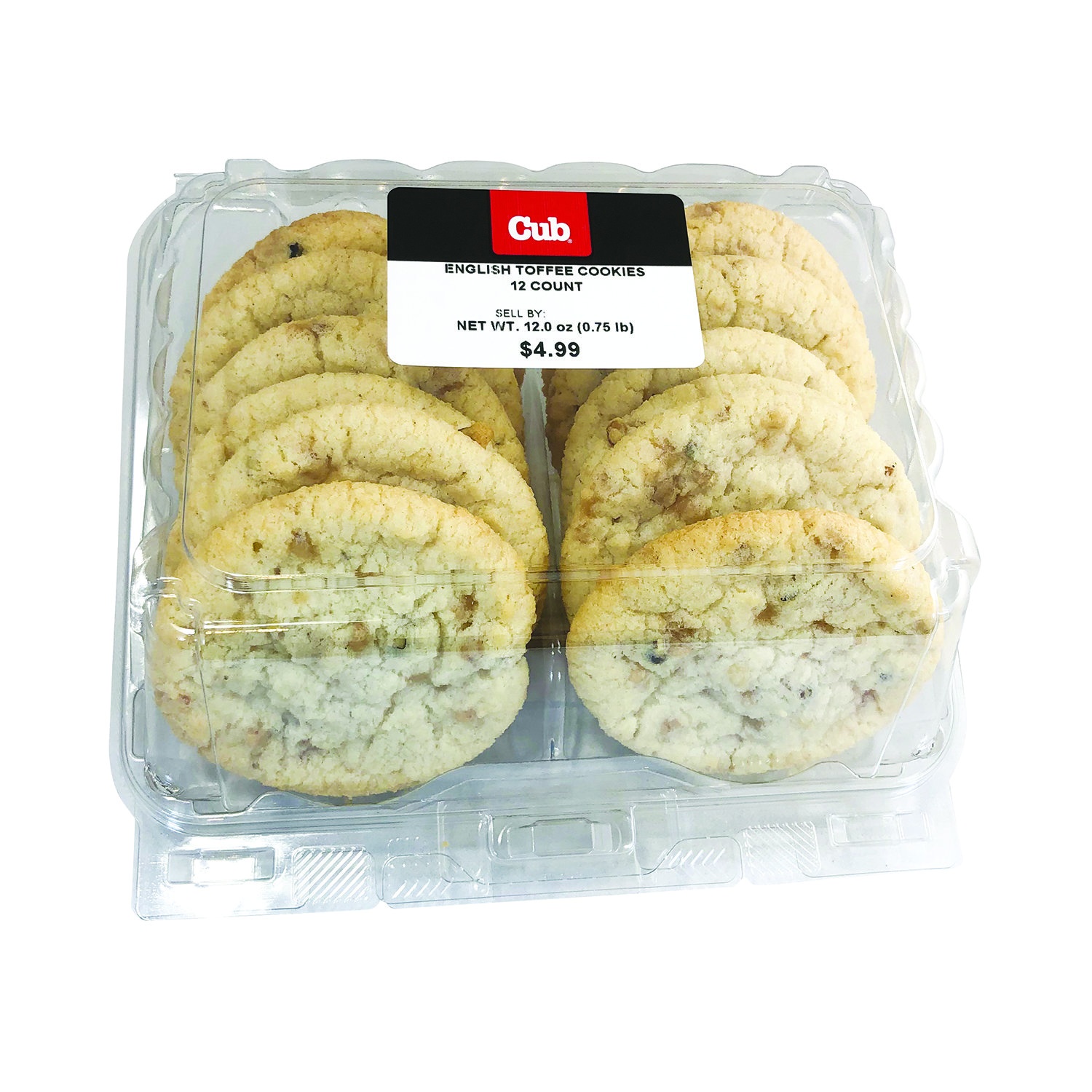 slide 1 of 1, Cub English Toffee Cookies, 12 Each, 12 ct