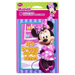 Disney Minnie Mouse Bowtique Invite And Thank You Combo