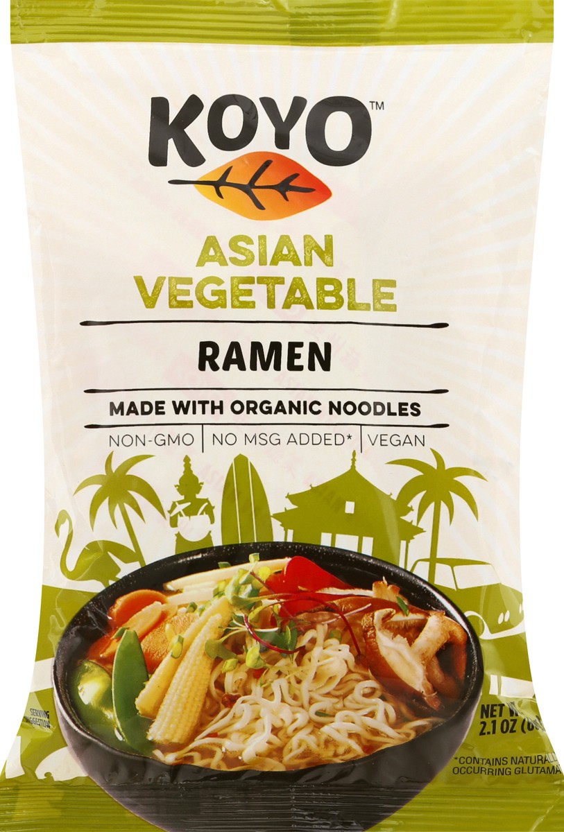 slide 10 of 13, Koyo Asian Vegetable Ramen 2.1 oz, 2.1 oz