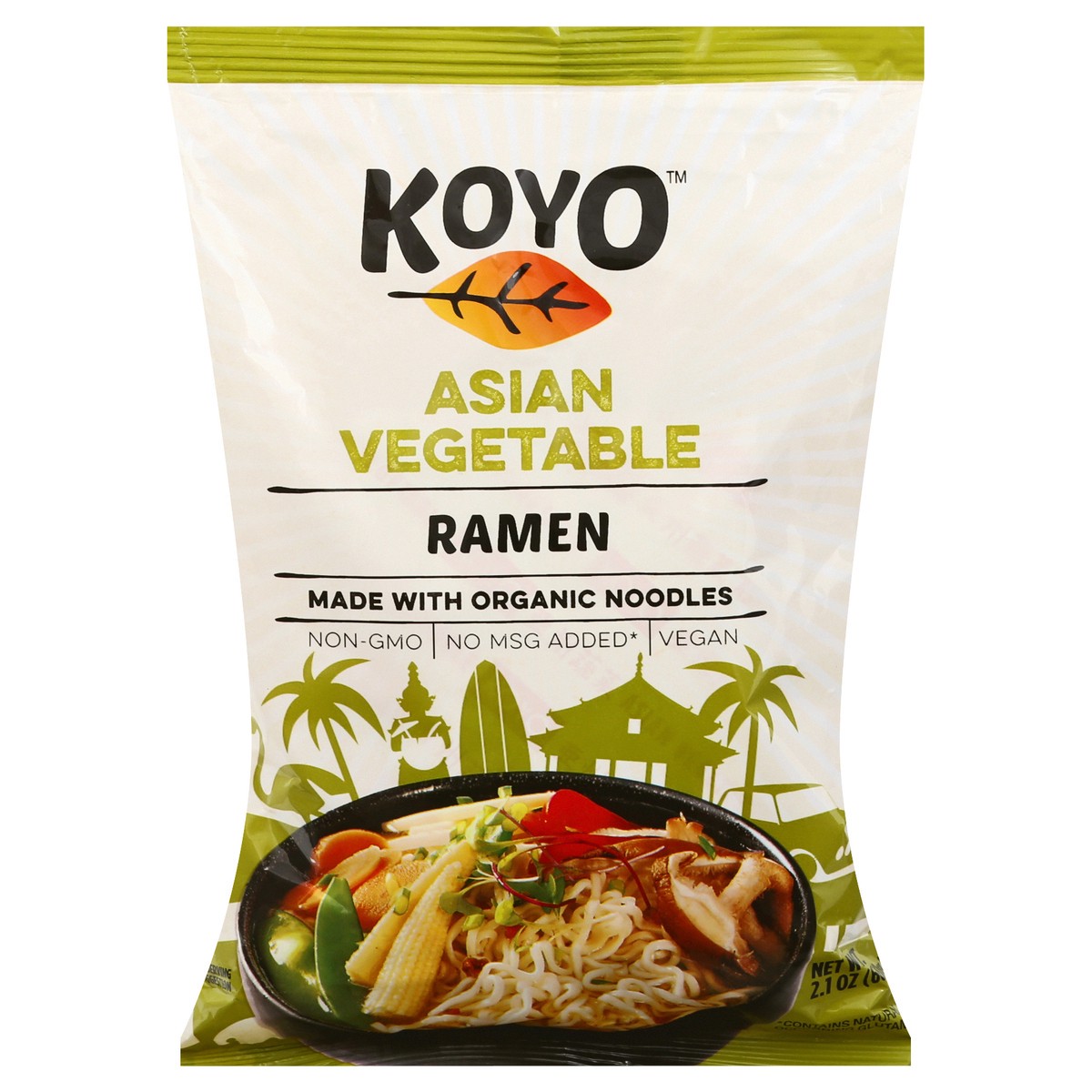 slide 12 of 13, Koyo Asian Vegetable Ramen 2.1 oz, 2.1 oz