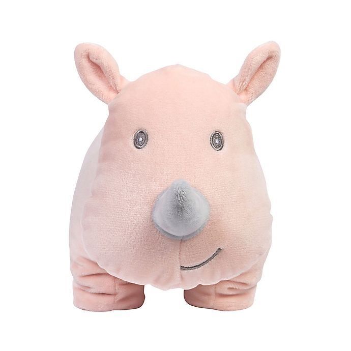 slide 1 of 2, Trend Lab Sweet Jungle Rooney Rhino Plush Toy - Pink/Grey, 1 ct