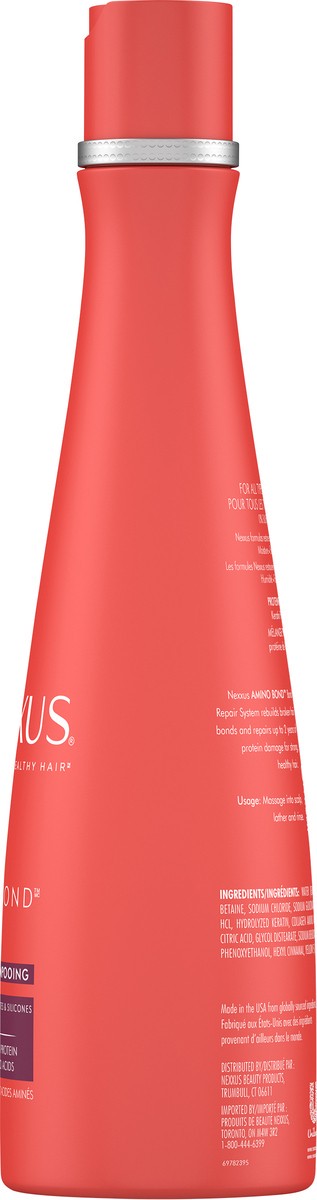 slide 9 of 13, Nexxus Shampoo Amino Bond for Stronger, More Damage-Resistant Hair, with 5 Amino Acids & Keratin Protein, 13.5 oz, 13.5 fl oz