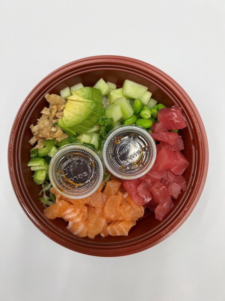 slide 1 of 1, Wabisan Asian Foods Poke Tuna & Salmon Combo, 1 ct