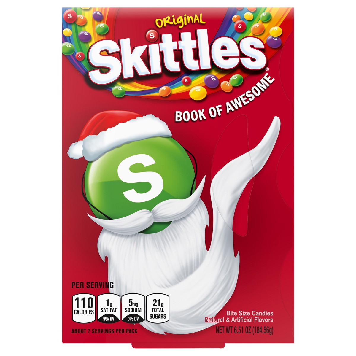 slide 11 of 12, SKITTLES Original Book of Awesome Chewy Christmas Candy Gift Box, 6.51oz Box, 6.51 oz