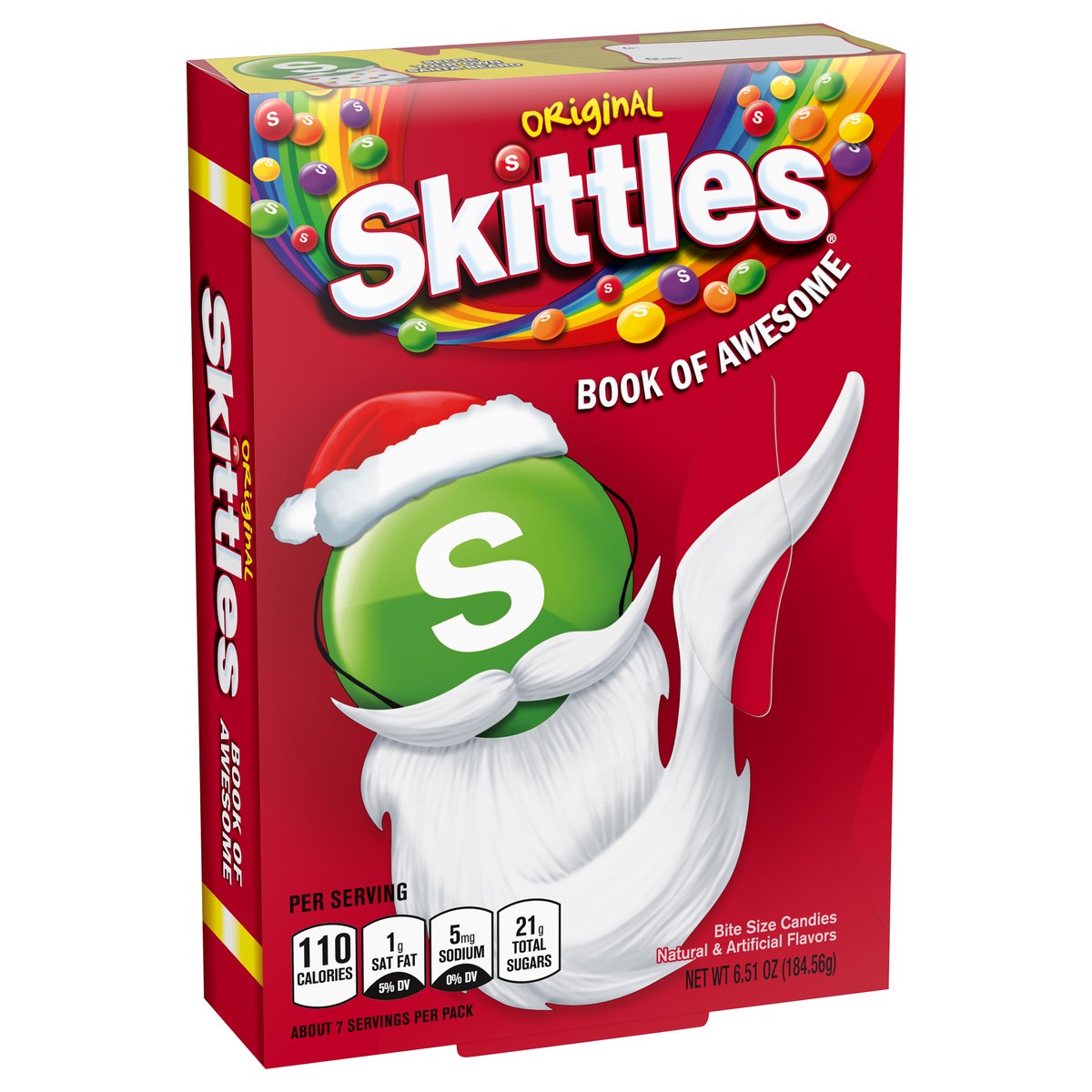 slide 9 of 12, SKITTLES Original Book of Awesome Chewy Christmas Candy Gift Box, 6.51oz Box, 6.51 oz