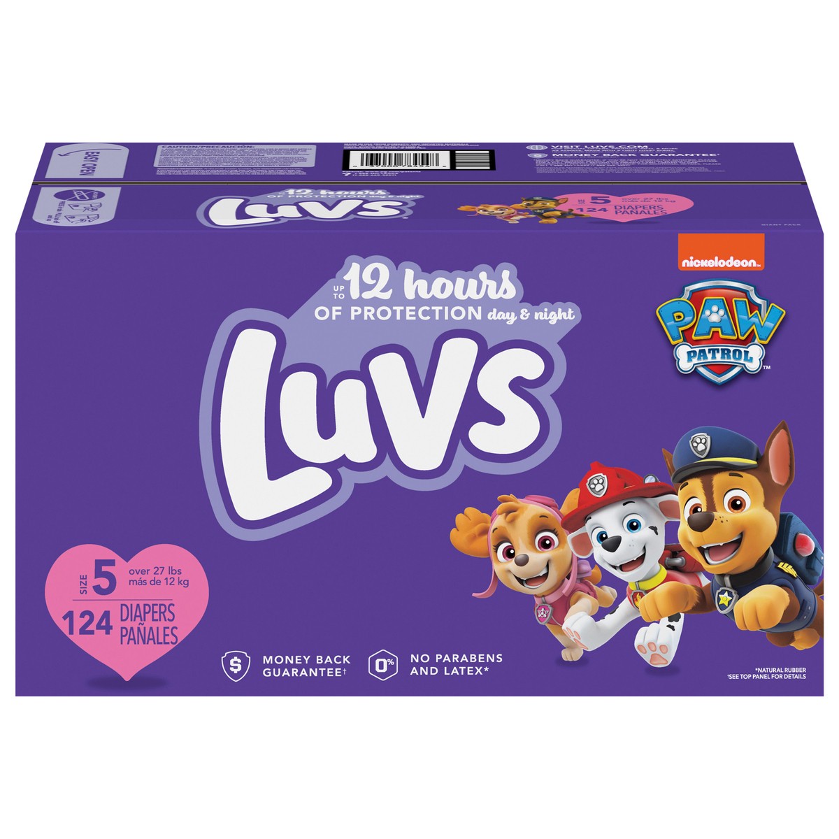 slide 4 of 9, Luvs Platinum Protection Baby Diapers, Size 5, 124 Count, 124 ct