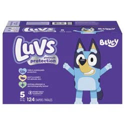 Luvs Platinum Protection Baby Diapers, Size 5, 124 Count