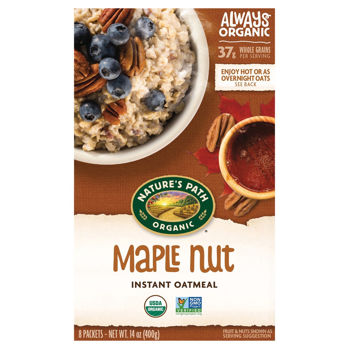 slide 1 of 4, Nature's Path Organic Nature's Path Maple Nut Instant Oatmeal, 14 oz