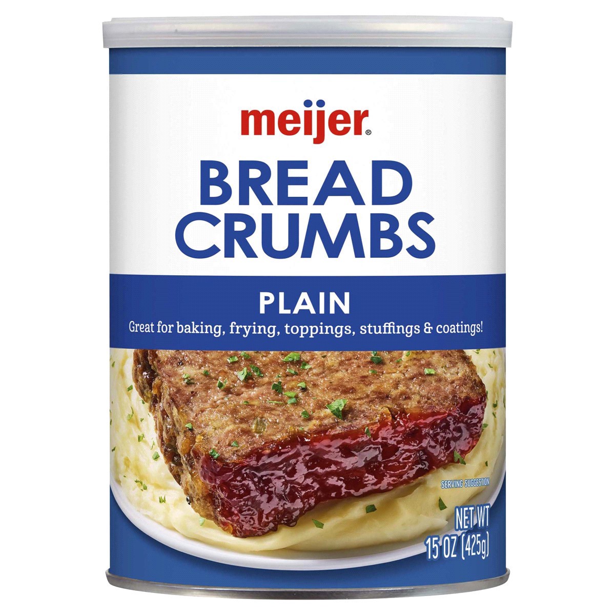 slide 1 of 5, Meijer Plain Bread Crumbs, 15 oz