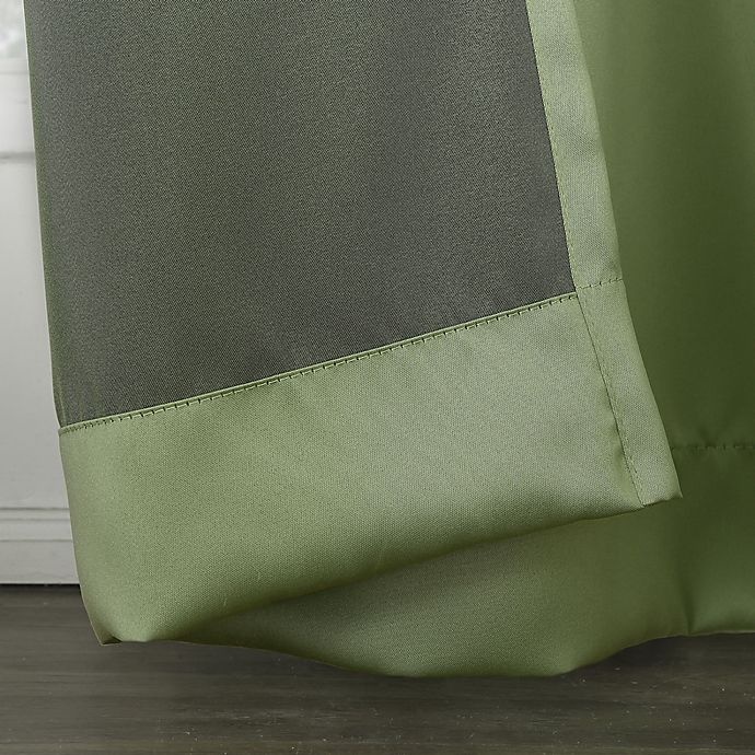 slide 2 of 6, Sun Zero Bella Curtain - Sage Green, 95 in