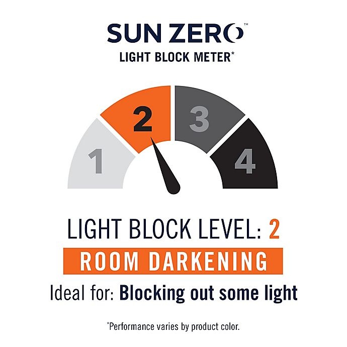 slide 4 of 4, Sun Zero Clarke Room Darkening Thermal Insulated Grommet Curtain Panel - Gray, 84 in