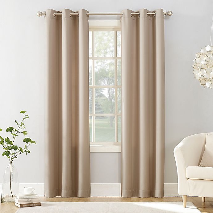 slide 1 of 1, No. 918 No.918 Sora Grommet Light Filtering Window Curtain Panel - Oatmeal, 63 in