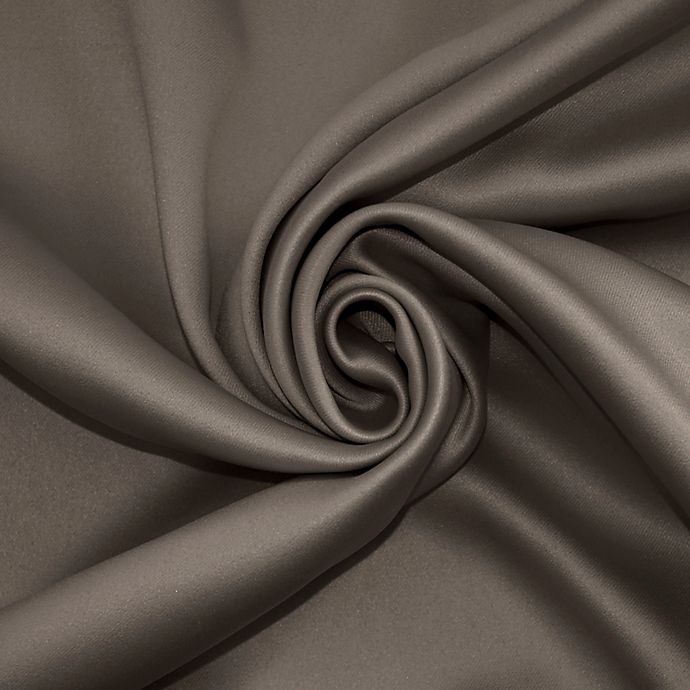 slide 6 of 9, Sun Zero Oslo Rod Pocket 100% Blackout Window Curtain Panel - Taupe, 63 in