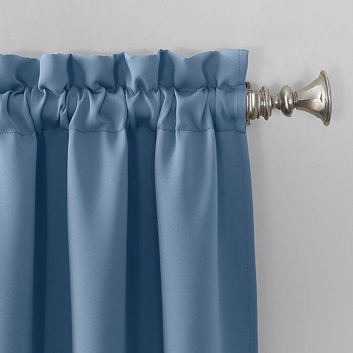 slide 2 of 5, Sun Zero Bella Curtain - Vintage Blue, 95 in