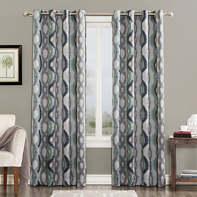 slide 1 of 6, Sun Zero Courtney Grommet Room Darkening Window Curtain Panel - Linen, 95 in