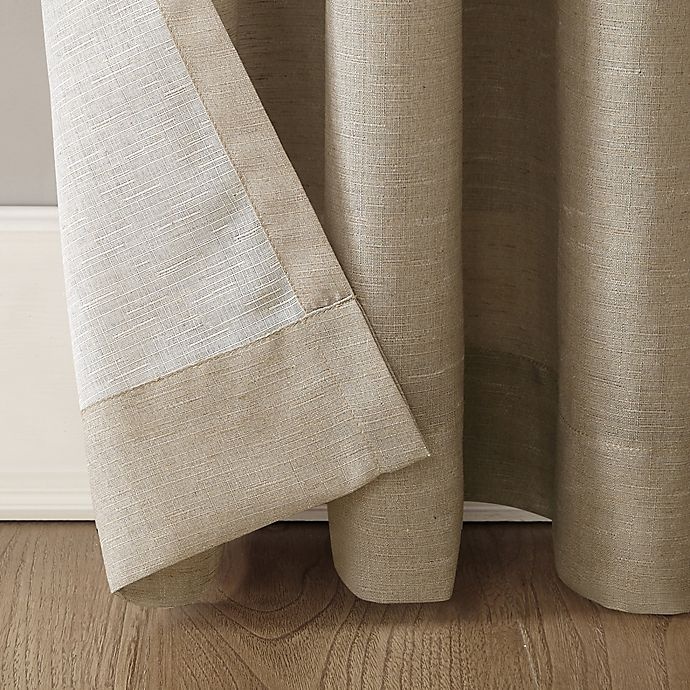 slide 4 of 6, No. 918 No.918 Amalfi Linen Blend Textured Rod Pocket Curtain Panel - Taupe, 63 in