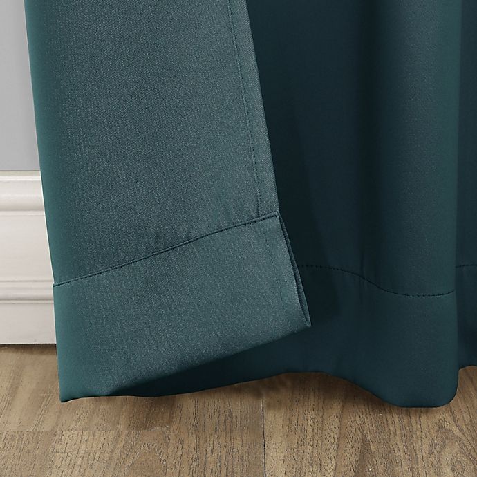 slide 6 of 8, Sun Zero Mariah Grommet Curtain - Teal, 95 in