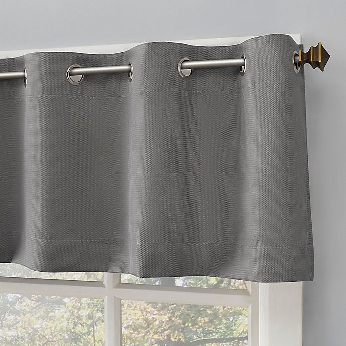 slide 2 of 8, No. 918 No.918 Dylan Casual Textured 3-piece Kitchen Curtain Valance and Tier Set - Gray, 36 in