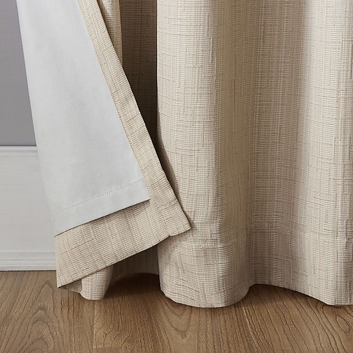 slide 5 of 8, Sun Zero Gavlin Crosshatch 63 Grommet 100% Blackout Window Curtain Panel - Cream", 1 ct