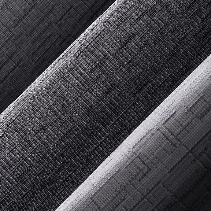 slide 4 of 8, Sun Zero Gavlin Crosshatch 84 Grommet 100% Blackout Window Curtain Panel - Smoke Grey", 1 ct