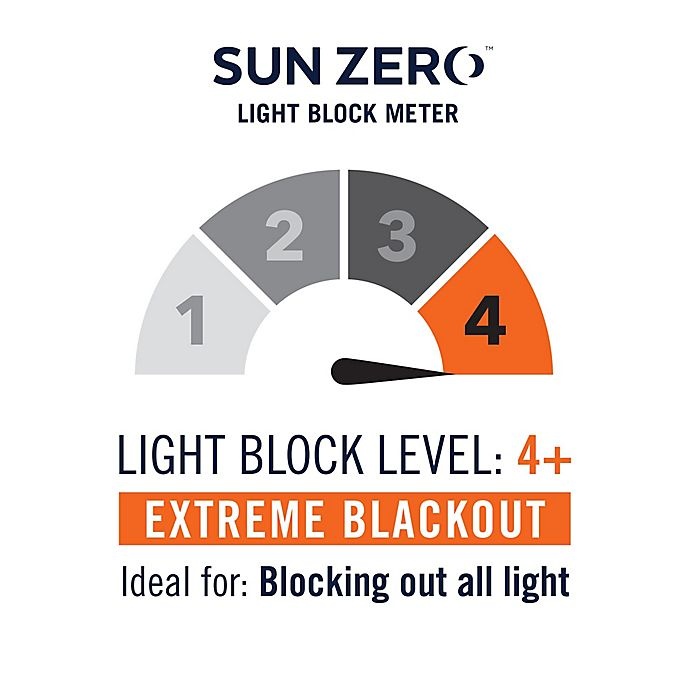 slide 6 of 8, Sun Zero Maritza Theater Grade Extreme 100% Blackout Panel - Black/Cream, 84 in