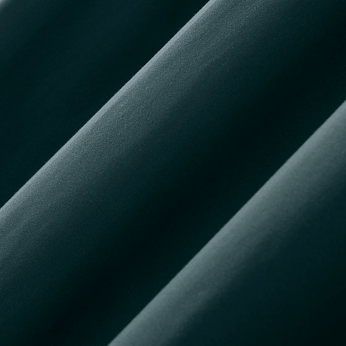 slide 4 of 10, Sun Zero Cyrus Thermal Total Blackout Grommet Window Curtain Panel - Teal, 84 in